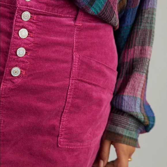 NWT Anthropologie Pilcro Talia Corduroy Mini Skirt - Picture 5 of 11